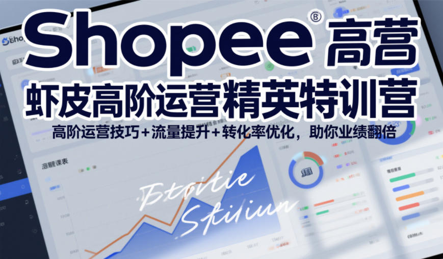Shopee虾皮高阶运营精英特训营，高阶运营技巧+流量提升+转化率优化，助你业绩翻倍-聚星云网创