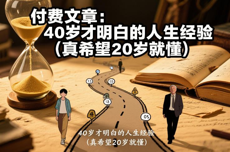 付费文章：40岁才明白的人生经验(真希望20岁就懂)-聚星云网创