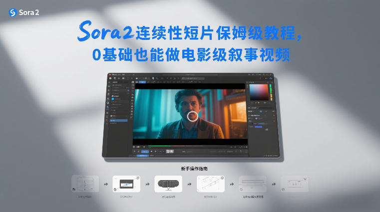 Sora2连续性短片保姆级教程，0基础也能做电影级叙事视频-聚星云网创