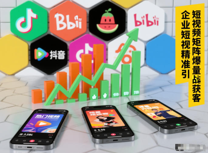 企业短视频精准引流矩阵获客，短视频矩阵爆量战法-聚星云网创