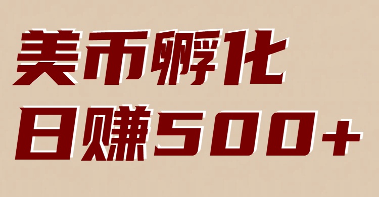 美币孵化项目：电脑全自动挂机赚美金，小白轻松上手-聚星云网创