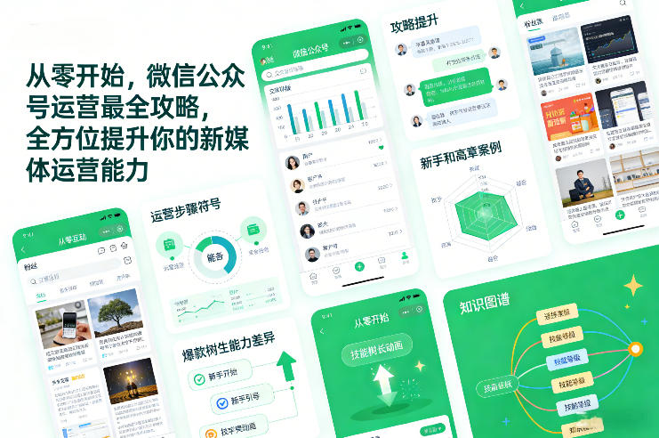 从零开始，微信公众号运营最全攻略，全方位提升你的新媒体运营能力-聚星云网创