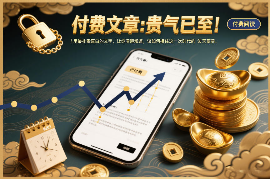 付费文章：贵气已至！用最朴素直白的文字，让你清楚知道，该如何接住这一次时代的泼天富贵-聚星云网创