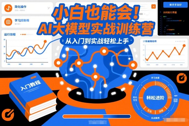 小白也能会！AI大模型实战训练营，从入门到实战轻松上手-聚星云网创
