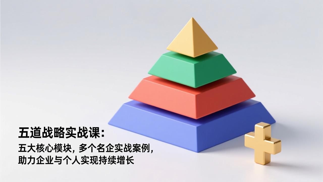 五道战略实战课：五大核心模块，多个名企实战案例，助力企业与个人实现持续增长-聚星云网创