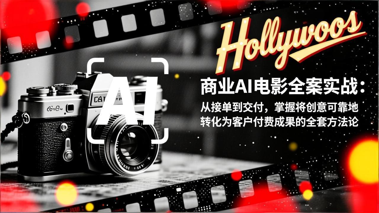 商业AI电影全案实战：从接单到交付，掌握将创意可靠地转化为客户付费成果的全套方法论-聚星云网创