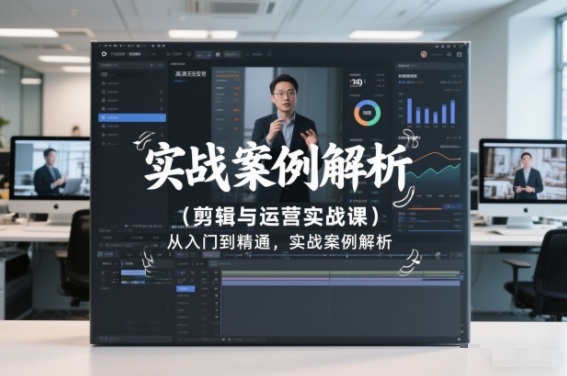 剪辑与运营实战课，从入门到精通，实战案例解析(更新2026)-聚星云网创