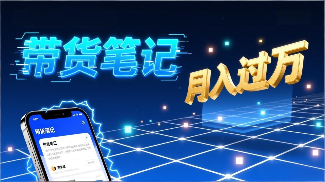 小红书爆款笔记带货实战：拆解封面标题正文全要素，手把手教你单篇笔记带货月入过万-聚星云网创