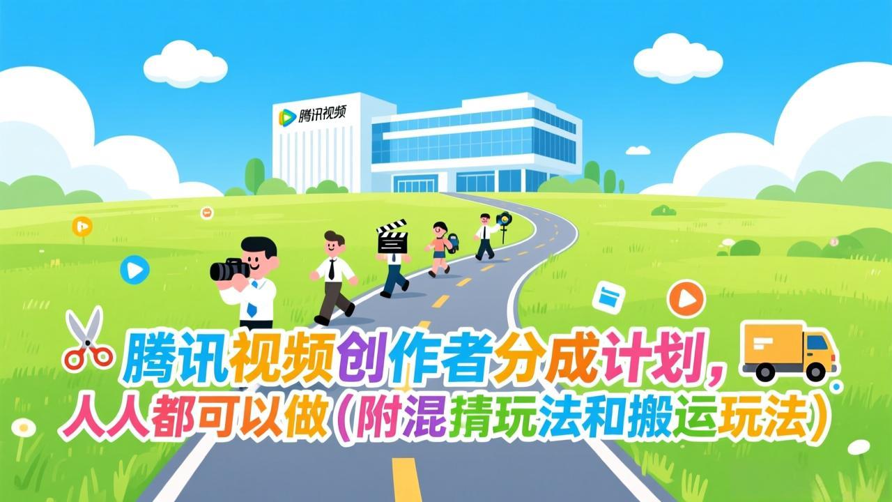 腾讯视频创作者分成计划，人人都可以做(附混剪玩法和搬运玩法-聚星云网创