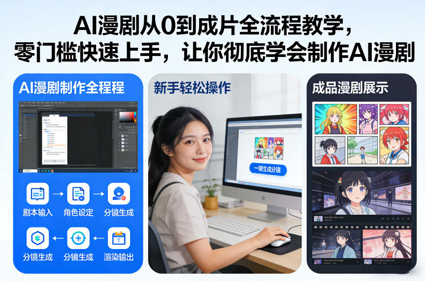 AI漫剧从0到成片全流程教学，零门槛快速上手，让你彻底学会制作AI漫剧【保姆级教程】-聚星云网创