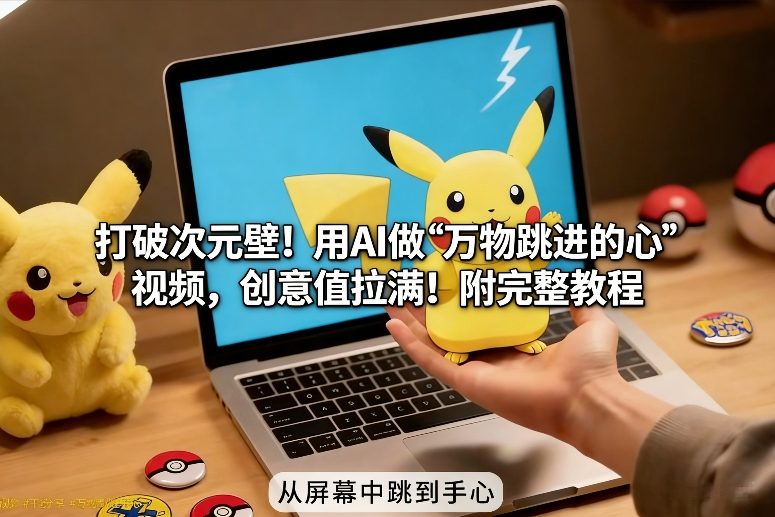 打破次元壁！用AI做【万物跳进手心】视频，创意值拉满！附完整教程-聚星云网创