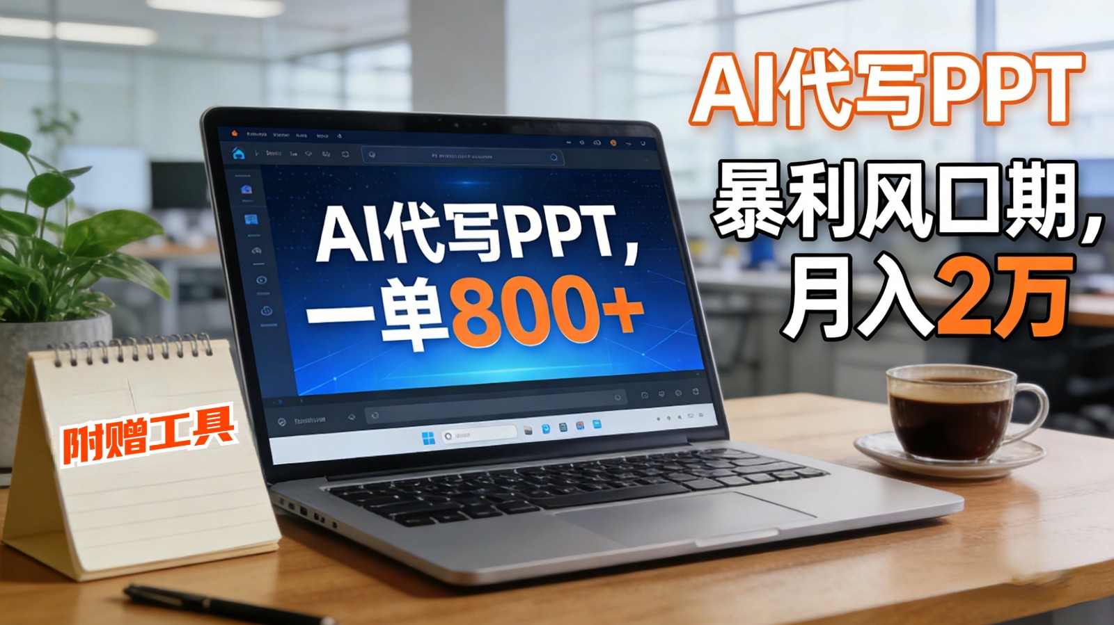 AI 代写做 PPT！一单狂赚 800+，风口期月入 2 万(工具 + 提示词直接送)-聚星云网创