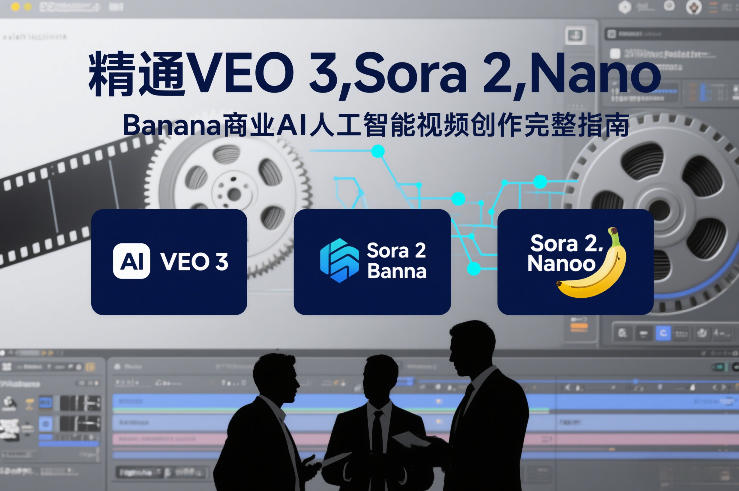 精通VEO 3，Sora 2，Nano Banana商业AI人工智能视频创作完整指南-聚星云网创