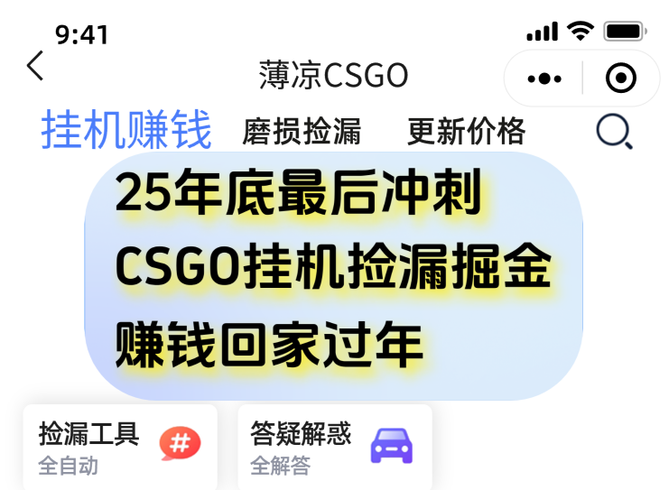 用CSGO游戏挂机捡漏掘金赚钱掘金，一部手机轻松日入500+-聚星云网创