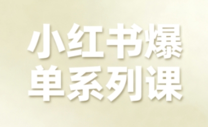 小红书爆单系列课，聚焦小红书电商全链路增长(更新)-聚星云网创