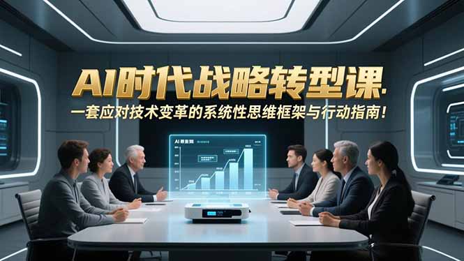 AI时代战略转型课：一套应对技术变革的系统性思维框架与行动指南！-聚星云网创